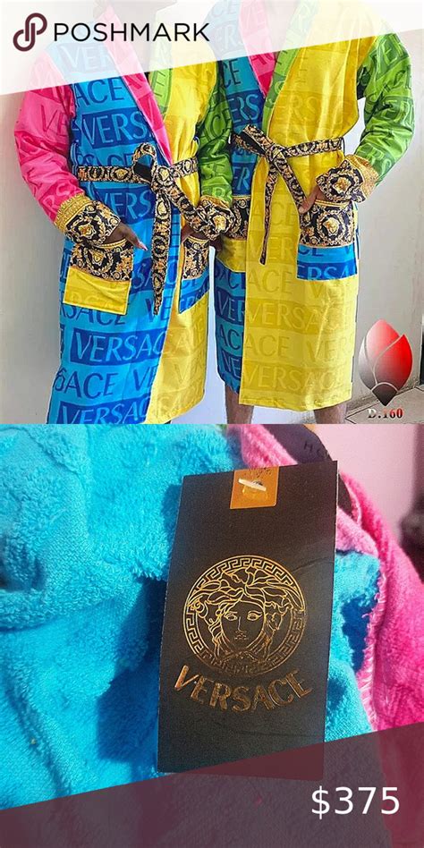 personalized versace robe|multi color versace robe.